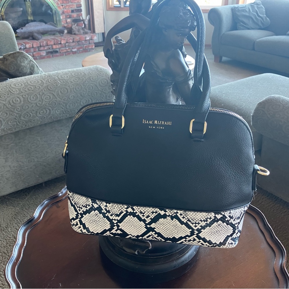 Isaac Mizrahi Black and White Women's Bag